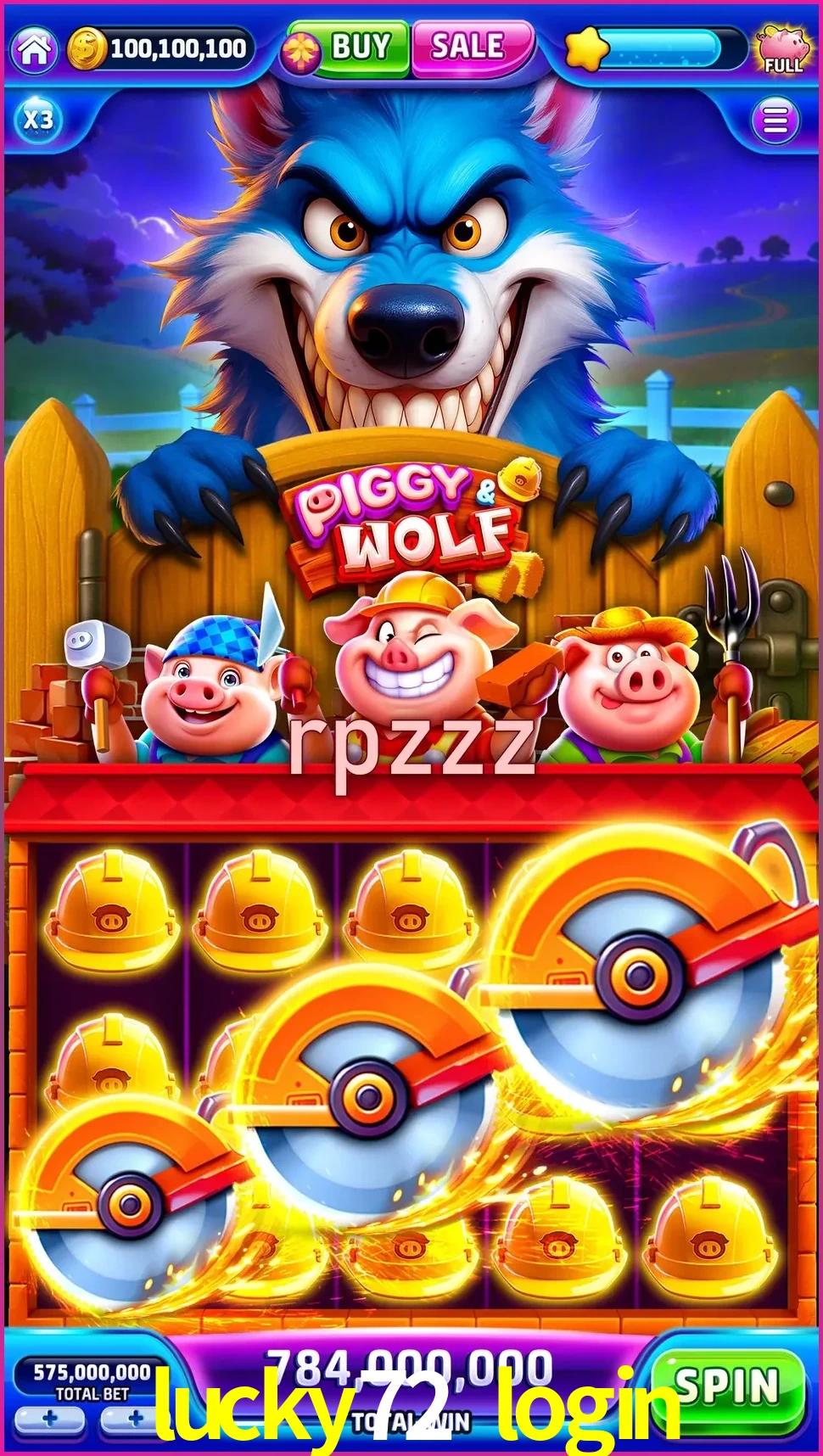 lucky72 login — cuplikan layar ringkas